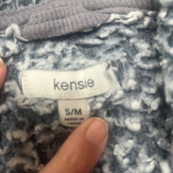 Kensie Faux Fur Cardigan – Blue, Size Small/Medium (6–10) - Picture 9 of 16